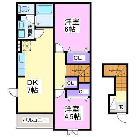 ティーフベルクBの物件間取画像